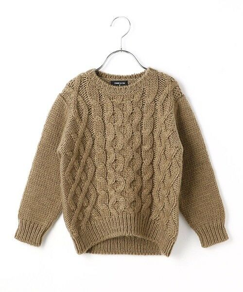 縄編みセーター