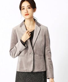 COMME CA ISM / コムサイズム テーラードジャケット | ベロア テーラード ジャケット