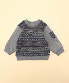 COMME CA ISM / コムサイズム スウェット | フェアアイル　トレーナー(80・90サイズ)