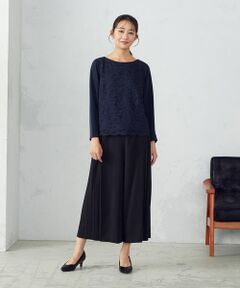 COMME CA ISM / コムサイズム カットソー | 〈セットアイテム〉 ブラウス × プリーツ ワイドパンツ