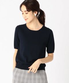 COMME CA ISM / コムサイズム ニット・セーター | 《ウォッシャブル/コットン》ニット クルーネック プルオーバー