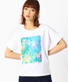 ワイドシルエット プリントTシャツ