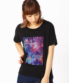 ワイドシルエット プリントTシャツ