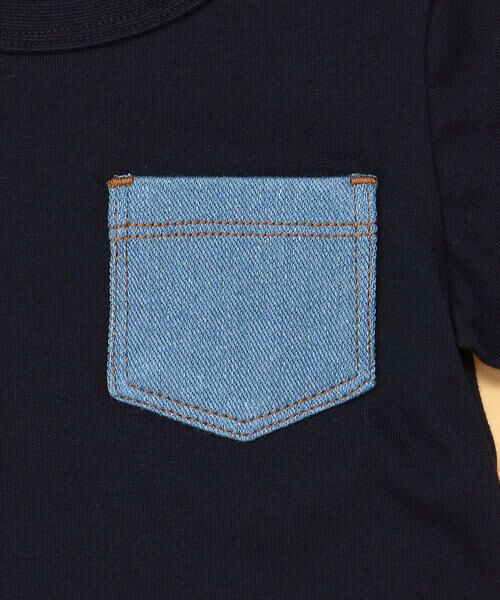 COMME CA ISM / コムサイズム Tシャツ | デニムポケット付き　半袖Tシャツ(80・90サイズ) | 詳細5