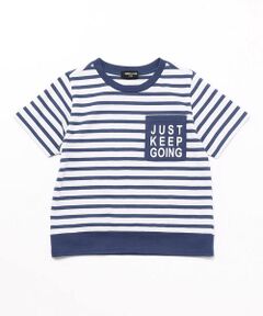 ポケット付き　ボーダー半袖Ｔシャツ