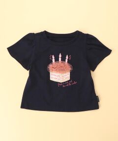 ケーキプリント　半袖Ｔシャツ(80・90サイズ)