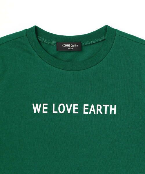 COMME CA ISM / コムサイズム Tシャツ | WE　LOVE　EARTH　プリント半袖Ｔシャツ | 詳細2
