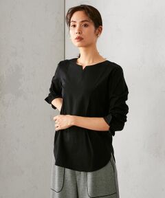 COMME CA ISM / コムサイズム シャツ・ブラウス | 異素材切り替え カットソー ブラウス