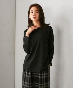 〈バックスリット〉長袖 ロングＴシャツ