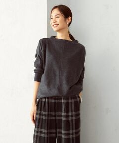 COMME CA ISM / コムサイズム カットソー | 《起毛素材》 ドロップショルダー チュニック カットソー