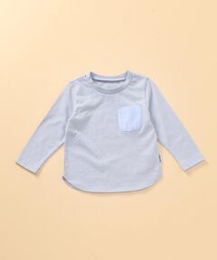 ポケット付き　長袖Ｔシャツ(80・90サイズ)