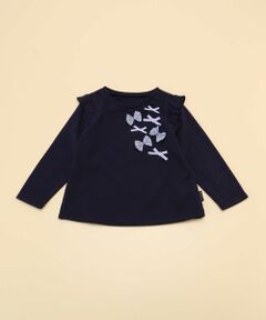 リボン付きデザイン 長袖Ｔシャツ(80・90サイズ)