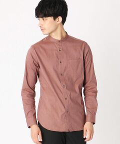 COMME CA ISM / コムサイズム シャツ・ブラウス | ★ＴＶ媒体着用商品★ バンドカラーシャツ