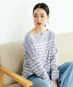 〈2way〉ボーダー 長袖Ｔシャツ