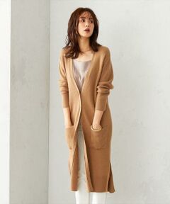 COMME CA ISM / コムサイズム カーディガン・ボレロ | Ｖネック ロング ニットカーディガン