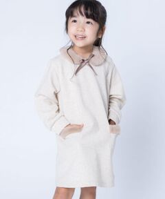 COMME CA ISM / コムサイズム ロング・マキシ丈ワンピース | エコファーティペット付き　長袖ワンピース