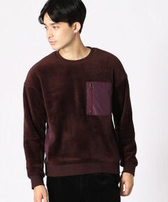 COMME CA ISM / コムサイズム カットソー | ボア クルーネックプルオーバー