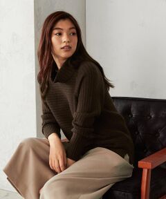 COMME CA ISM / コムサイズム ニット・セーター | ワイドリブ　オフタートルニット