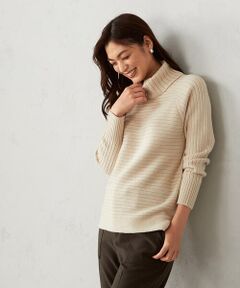 COMME CA ISM / コムサイズム ニット・セーター | ワイドリブ　オフタートルニット