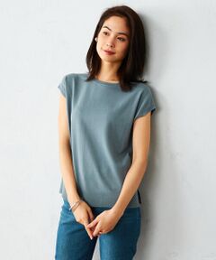 COMME CA ISM / コムサイズム ニット・セーター | 〈BASIC〉 ボートネック フレンチスリーブ ニットプルオーバー