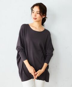 COMME CA ISM / コムサイズム ニット・セーター | 〈バンブー素材〉 ドルマンスリーブ ニットプルオーバー