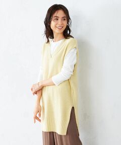 COMME CA ISM / コムサイズム ニット・セーター | ★ＴＶドラマ着用商品★ オーバーサイズ Vネック ニットベスト