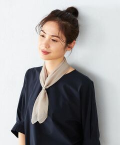 【セットアイテム】リング付 シフォンスカーフ