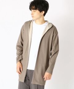 COMME CA ISM / コムサイズム カーディガン・ボレロ | 《ダンボールニット》 フード付 ロングカーディガン