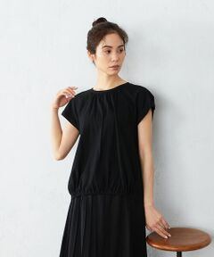 COMME CA ISM / コムサイズム カットソー | 《コットン》 ギャザーカットソー