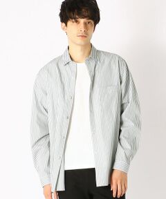 COMME CA ISM / コムサイズム シャツ・ブラウス | 《コットン》 ワイドシルエット ストライプシャツ