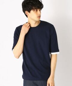 フェイクレイヤード クルーネックＴシャツ