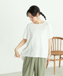 《オーガニックコットン》 バックフレア Ｔシャツ