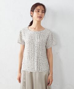 COMME CA ISM / コムサイズム シャツ・ブラウス | ドット柄　半袖ブラウス