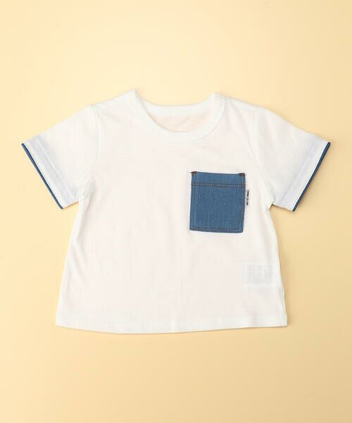 COMME CA ISM / コムサイズム Tシャツ | ジャージーデニム　半袖Ｔシャツ(80・90サイズ) | 詳細1