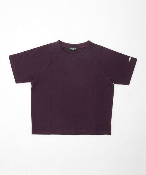 COMME CA ISM / コムサイズム Tシャツ | DICカラー半袖Tシャツ（茄子紺(なすこん)）