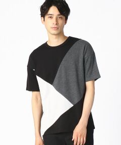 パッチワーク クルーネック Ｔシャツ