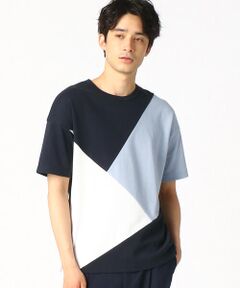 パッチワーク クルーネック Ｔシャツ