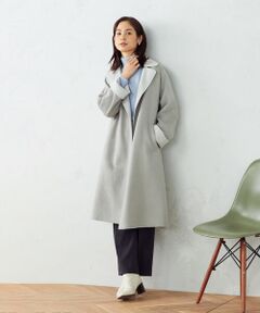 COMME CA ISM / コムサイズム ステンカラーコート | 一枚仕立て　コート