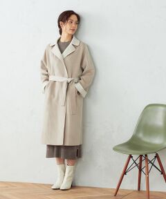 COMME CA ISM / コムサイズム ステンカラーコート | 一枚仕立て　コート