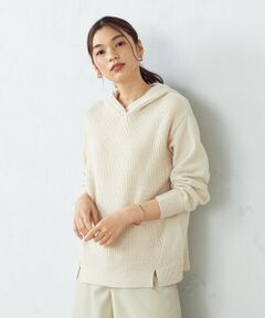 ★ＴＶドラマ着用商品★  【Online Store/一部店舗限定カラー：グレー、サックス】 ニットパーカ