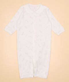 COMME CA ISM / コムサイズム ロンパース | 羽根プリント　長袖ーウェイオール(50-70cm)