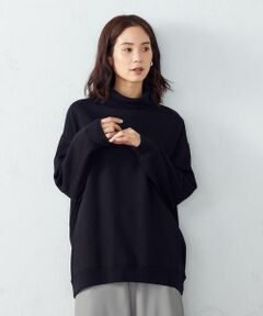 【Online Store/一部店舗限定カラー：ベージュ】 裏起毛　ハイネックカットソー