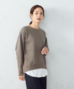 【Online Store/一部店舗限定カラー：ベージュ】裏起毛　トレーナー