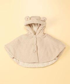 COMME CA ISM / コムサイズム ベビー・キッズグッズ | 《リバーシブル》キルティング×ボア　中綿マント(60-80サイズ)
