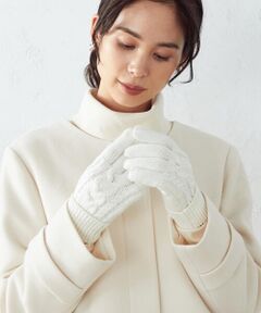 COMME CA ISM / コムサイズム 手袋 | ケーブル編み　グローブ