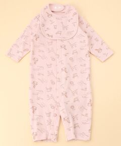 COMME CA ISM / コムサイズム ベビー・キッズグッズ | 長袖ツーウェイオール・スタイ入り　ギフトセット(50-70cm)