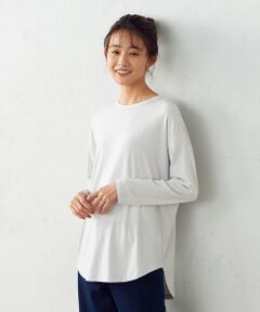 スリット入り　長袖Ｔシャツ