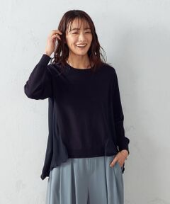 シフォン切替 ニット