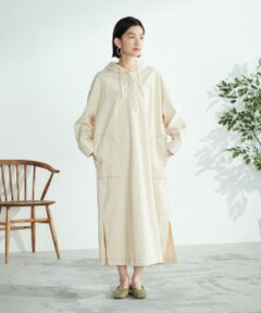 COMME CA ISM / コムサイズム ドレス | デニム　ビッグパーカワンピース