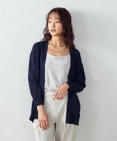 COMME CA ISM / コムサイズム カーディガン・ボレロ | ラメ　ニットカーディガン